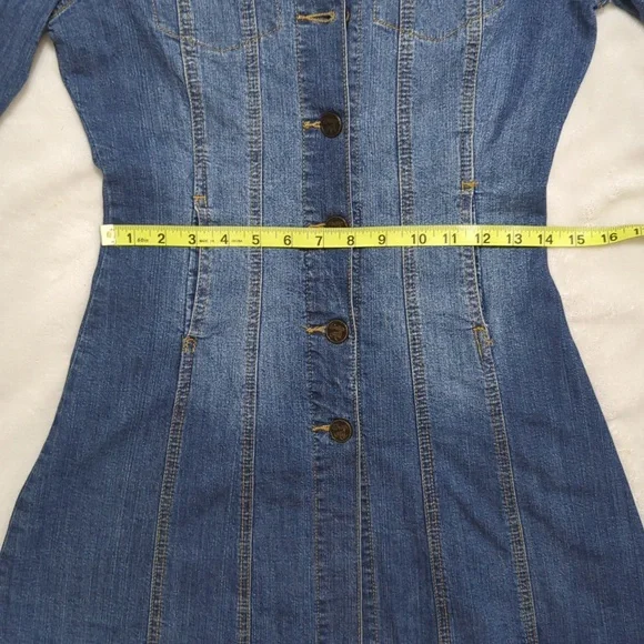 🔥Long Sleeve Denim Mini Dress🔥 - Picture 8 of 12